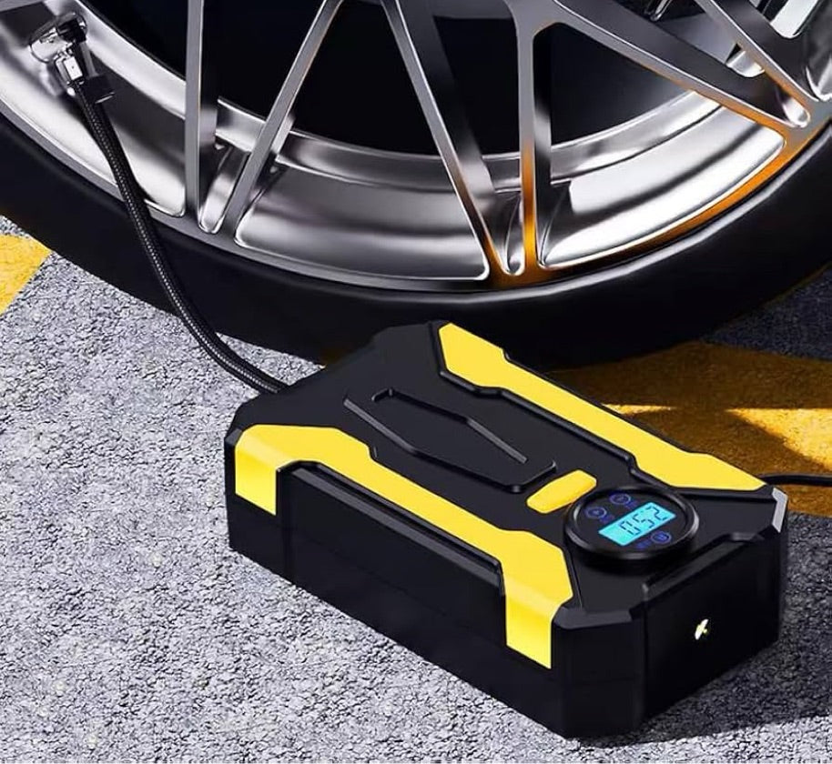 🔋✨Bomba de Neumáticos Portátil Digital con Luz LED 🔋🚗💨