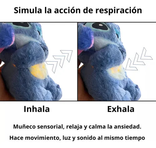 🌙💙 Stitch Peluche que Respira🧸😴