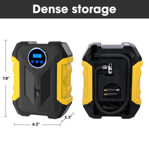 🔋✨Bomba de Neumáticos Portátil Digital con Luz LED 🔋🚗💨