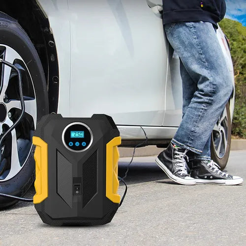 🔋✨Bomba de Neumáticos Portátil Digital con Luz LED 🔋🚗💨
