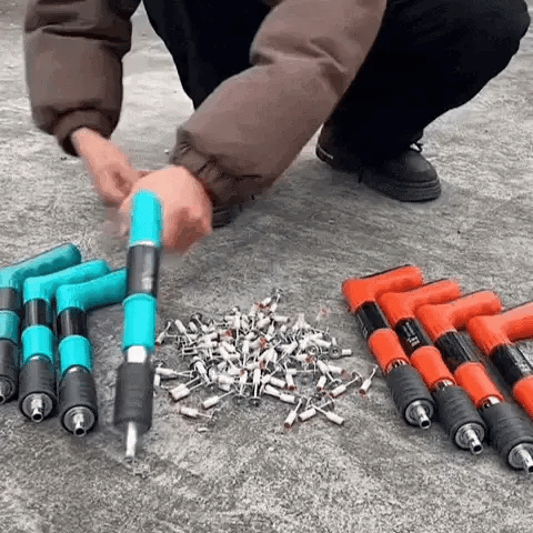 🛠️Pistola de Clavos Neumática Manual💪🔩